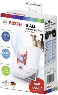 Набор пылесборников Bosch AirFresh 17002915 для всех моделей пылесосов (кроме BSG8../BSN..) 4 шт.