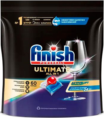 Таблетки для посудомоечных машин FINISH Ultimate 60 таблеток (43111)