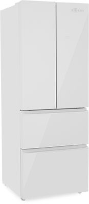 Многокамерный холодильник ZUGEL ZRFD361W белое стекло