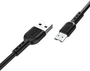 Кабель Hoco USB 2.0 hoco X33 AM/MicroBm черный 1м 4А 6931474709141