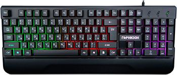 Клавиатура Гарнизон GK-350L Rainbow USB черный