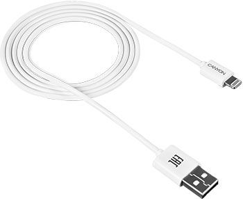 Кабель Canyon для iPad / iPhone 8-pin Lightning - USB 20 CFI-1 1м белый CNE-CFI1W