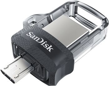Флеш-накопитель Sandisk ULTRA DUAL M30 USB 3.0 черный [SDDD3-016G-G46]