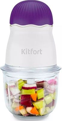 Измельчитель Kitfort КТ-3064-1 бело-фиолетовый
