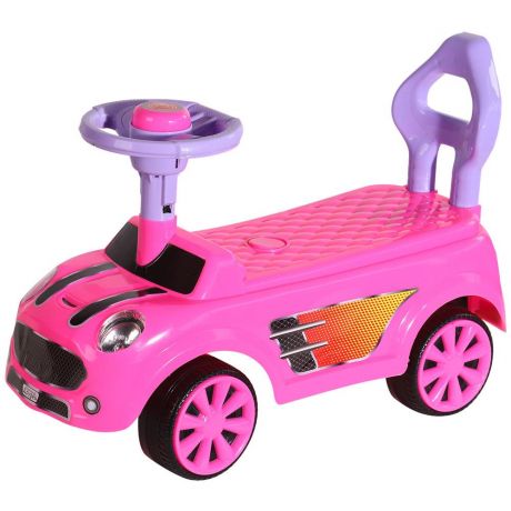 Каталка-машинка компания друзей толокар розовая с клаксоном на руле 54 х48 х23 см
