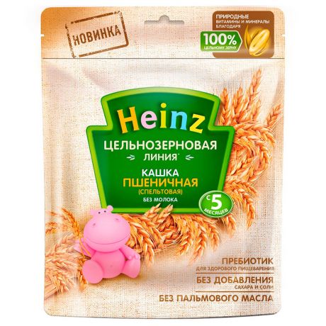 Каша Heinz 180 г безмолочная цельнозерновая пшеничная с 5 месяцев