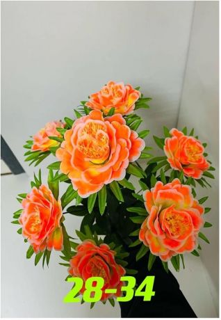 Букет искусственных цветов роза 60 см 7 бутонов к19