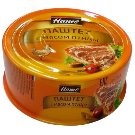 Паштет Hame 250г с мясом птицы ж/б