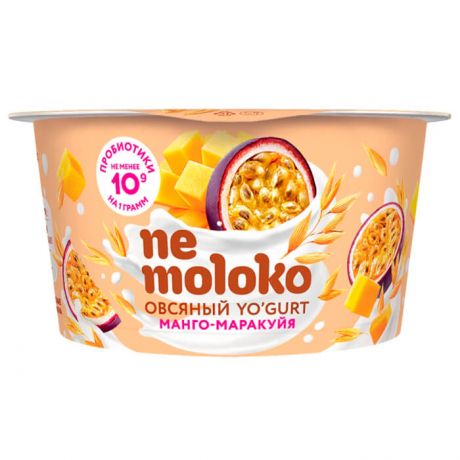 Продукт овсяный Nemoloko 130 г йогурт манго маракуйя