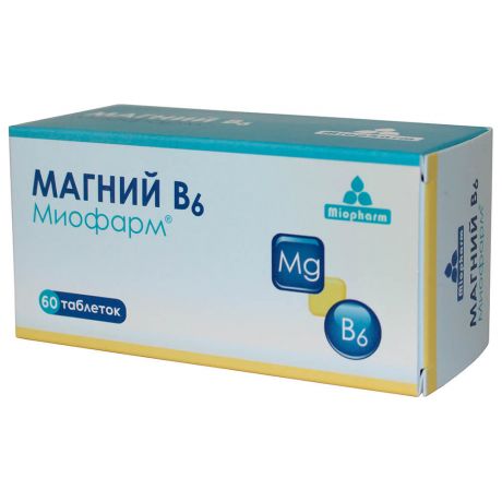Бад магний в6 Miopharm 60 таблеток