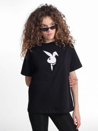 ТВОЕ Хлопковая футболка с принтом зайца
