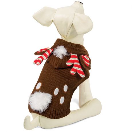 TRIOL Triol свитер для собак "Рождественский олень", коричневый M, 30 см