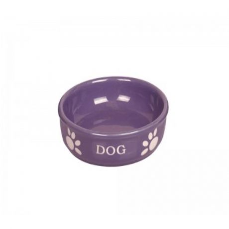 Nobby Nobby миска керамическая с надписью "Dog", фиолетовая - 460 мл