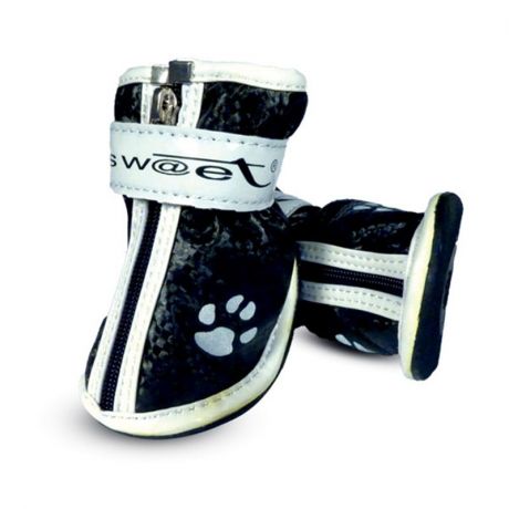 TRIOL Triol ботинки для собак черные с лапками - размер 4, 55х45х55 мм, 4 шт