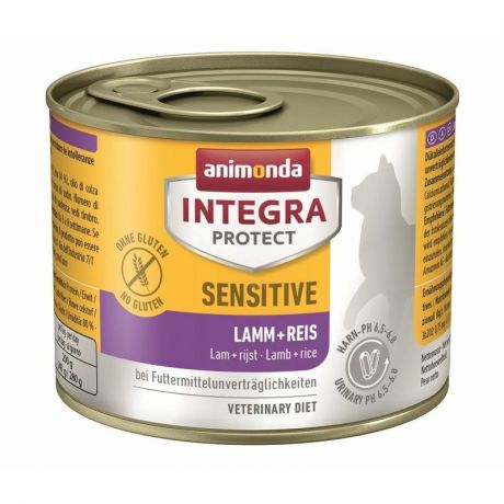 Animonda Animonda Integra Protect Sensitive влажный корм для кошек при пищевой аллергии, паштет c ягненком и рисом, в консервах - 200 г