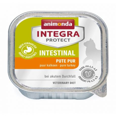 Animonda Animonda Integra Protect Intestinal влажный корм для кошек при нарушениях пищеварения, паштет с индейкой, в ламистерах - 100 г