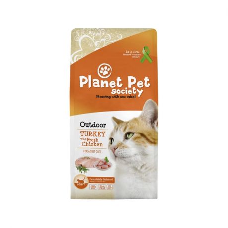 Planet Pet Planet Pet Outdoor Turkey сухой корм для активных кошек с индейкой