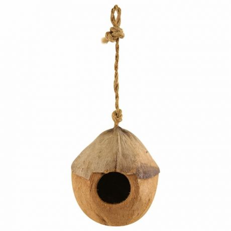 TRIOL Triol Natural домик для птиц из кокоса "Бунгало", 100-130 мм