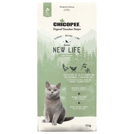 CHICOPEE Chicopee CNL Cat Junior New Life сухой корм для котят с курицей