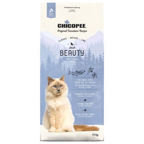 CHICOPEE Chicopee CNL Cat Adult Beauty сухой корм для взрослых кошек с лососем