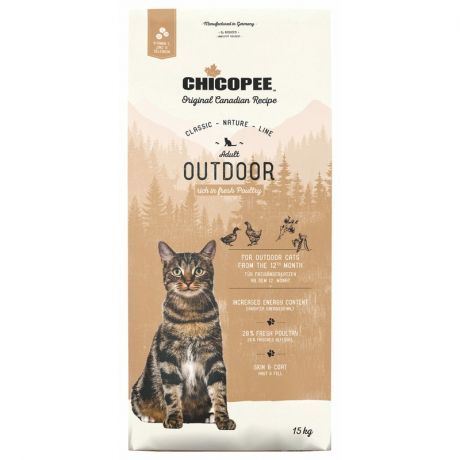 CHICOPEE Chicopee CNL Cat Adult Outdoor сухой корм для кошек, бывающих на улице, с птицей