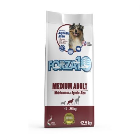 Forza10 Forza10 Maintenance сухой корм для взрослых собак средних и крупных пород с ягненком и рисом - 12,5 кг