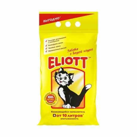 Eliott Eliott Clumping наполнитель для кошек минеральный комкующийся - 10 л