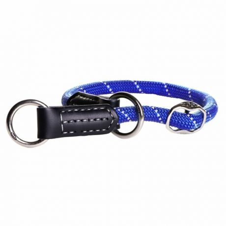 Rogz Полуудавка для собак ROGZ Rope L-12мм (Синий) обхват шеи 450-550мм