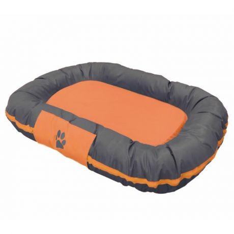 Nobby Nobby Reno лежак для кошек и собак мягкий 92х68х11 см, серый, оранжевый