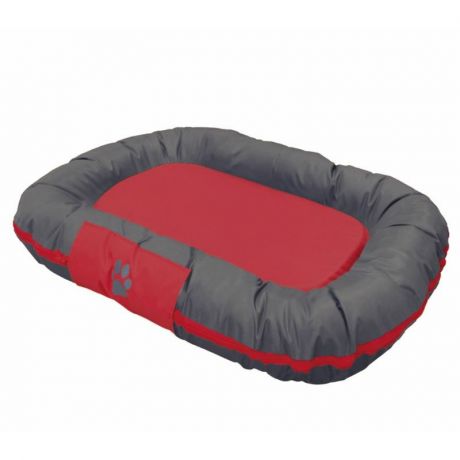 Nobby Nobby Reno лежак для кошек и собак мягкий 113х83х12 см, серый, красный