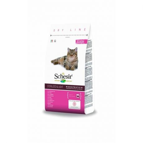 Schesir Schesir сухой корм для стерилизованных кошек, с ветчиной - 400 г