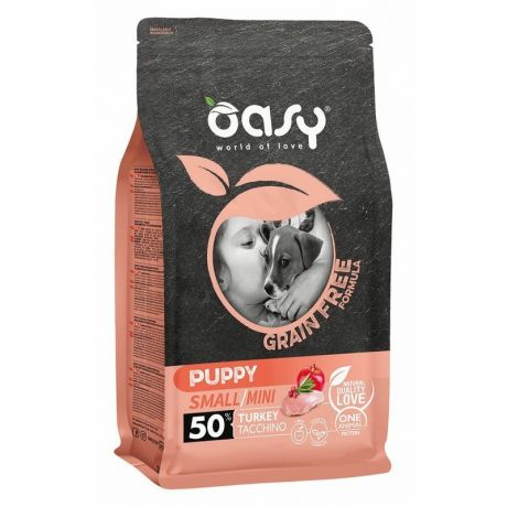 OASY Oasy Dry Dog Grain Free Puppy Small сухой корм для щенков мелких и миниатюрных пород беззерновой с индейкой