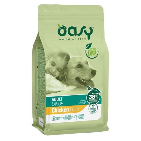 OASY Oasy Dry Large Breed Professional сухой корм для взрослых собак крупных пород с курицей - 12 кг