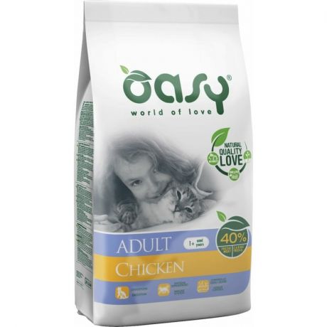 OASY Oasy Dry Cat сухой корм для взрослых кошек с курицей - 300 г
