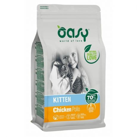 OASY Oasy Dry Cat сухой корм для котят с курицей - 300 г