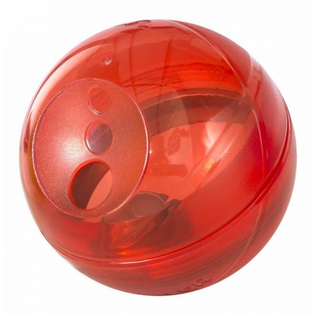 Rogz Rogz Интерактивная игрушка-головоломка Tumbler в форме мяча для лакомств, 120 мм, красный