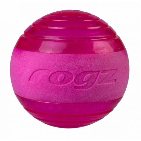 Rogz Rogz Мяч "Поймай меня!" Squeekz -прыгает на земле-плавает в воде, 64 мм, розовый