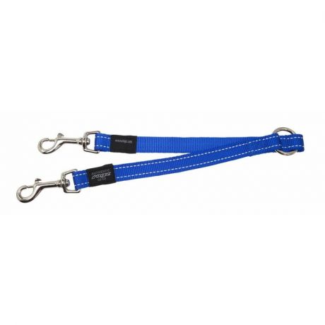 Rogz Rogz поводок-сворка для 2-х собак, длина 330 мм, синий