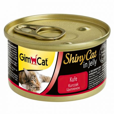 GimCat GimCat ShinyCat влажный корм для кошек из цыпленка - 70 г