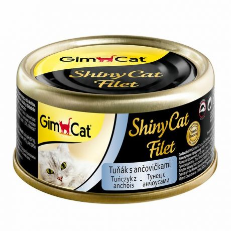GimCat GimCat ShinyCat Filet влажный корм для кошек из тунца с анчоусами - 70 г