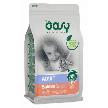 OASY Oasy Dry Professional сухой корм для взрослых кошек с лососем - 7,5 кг