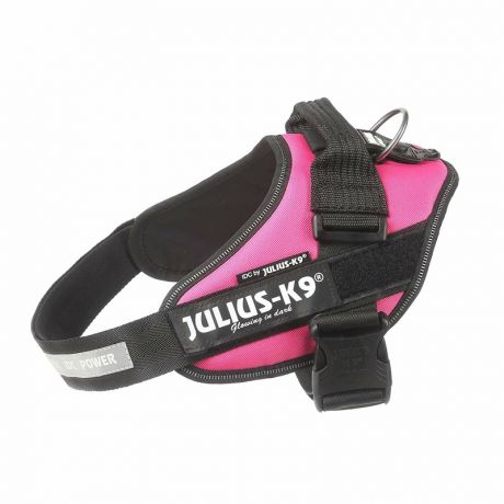 Julius-K9 Julius-K9 шлейка для собак IDC-Powerharness 3, 82-115 см/ 40-70 кг, темно-розовая