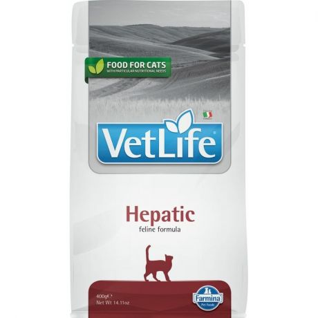 Farmina Farmina Vet Life Natural Diet Cat Hepatic сухой корм для кошек при заболевании печени - 400 г