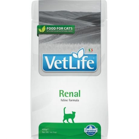 Farmina Farmina Vet Life Natural Diet Cat Renal сухой корм для кошек при почечной недостаточности - 400 г