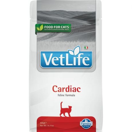 Farmina Farmina Vet Life Natural Diet Cat Cardiac сухой корм для кошек при заболеваниях сердца - 400 г