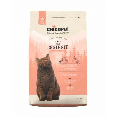 CHICOPEE Chicopee CNL Cat Castrate Poultry сухой корм для стерилизованных кошек с мясом птицы - 1,5 кг