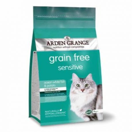 ARDEN GRANGE AG Adult Cat Корм сухой беззерновой, для взрослых кошек с деликатным желудком и/или чувствительной кожей