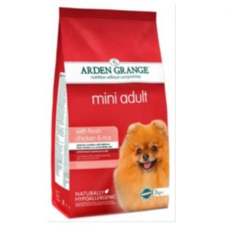 ARDEN GRANGE AG Adult Dog Корм сухой для взрослых собак мелких пород, с курицей и рисом - 2 кг