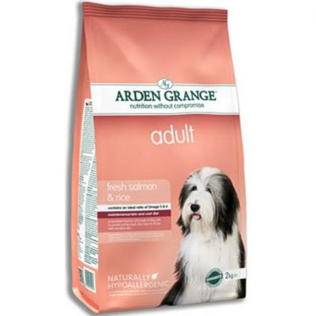 ARDEN GRANGE AG Adult Dog Salmon & Rice Корм сухой для взрослых собак, с лососем и рисом - 2 кг