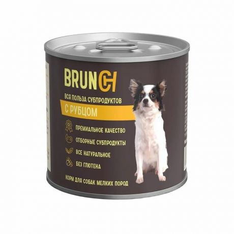 Brunch Brunch влажный корм для взрослых собак, фарш с рубцом, в консервах - 240 г